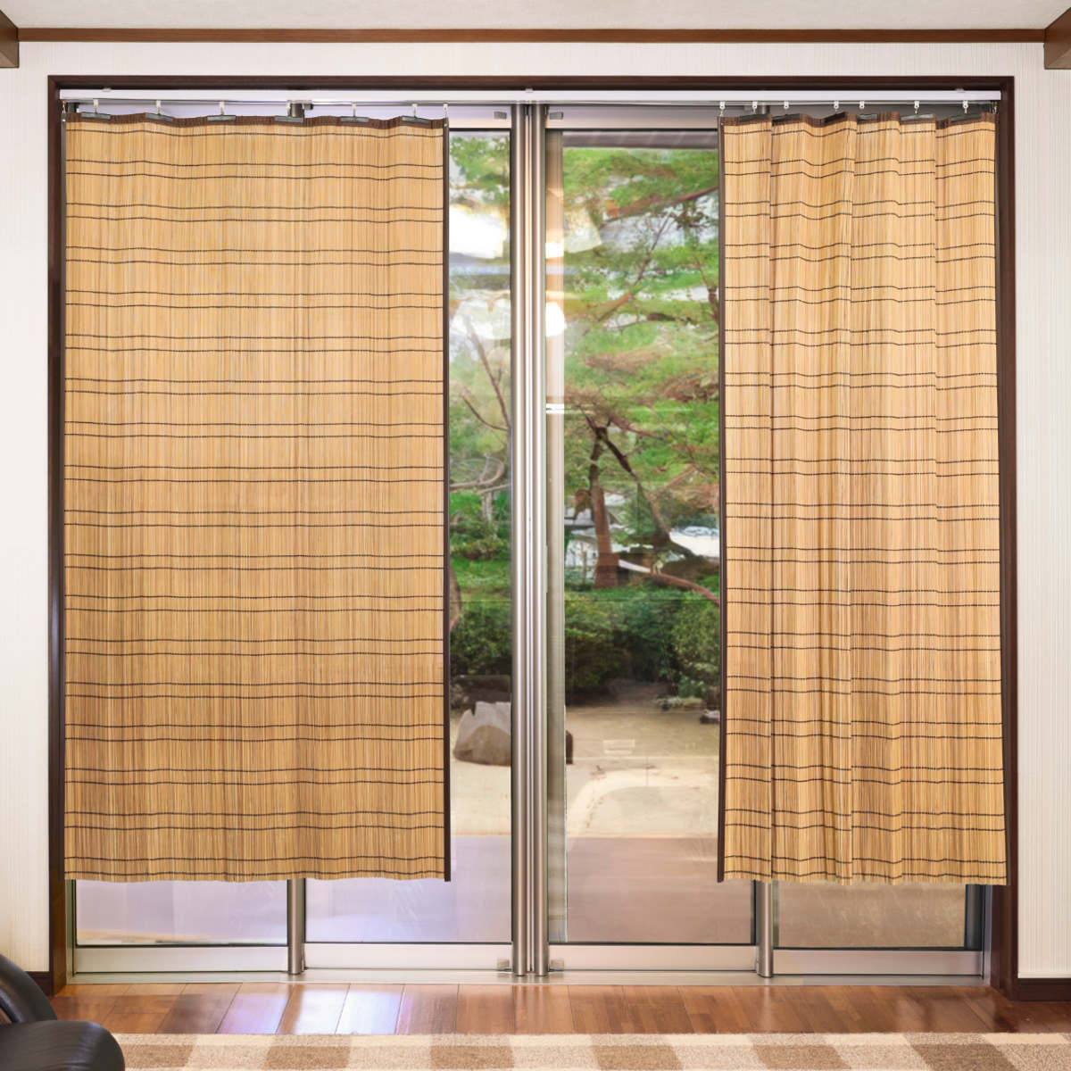 すだれ 竹 屋内用 100×170cm 竹カーテン （ 竹すだれ 簾 すだれカーテン 間仕切り ...