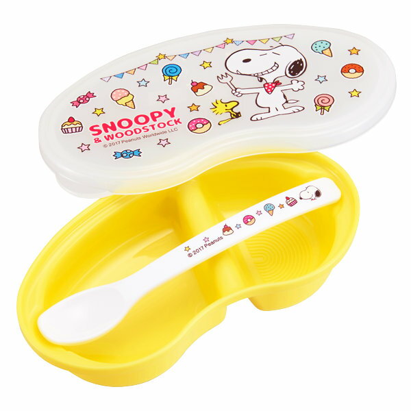 離乳食 スヌーピー 持ち運び 保存 容器 キャラクター 日本製 ( 電子レンジ対応 離乳食ケース スプーン付き 弁当箱 SNOOPY ピーナッツ ケース 離乳食...