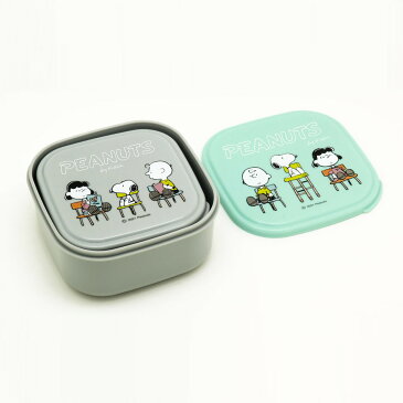 弁当箱 抗菌 2個セット PEANUTS スヌーピー ( SNOOPY レンジ対応 シール容器 お弁当箱 ランチボックス デザートケース 女子 レンジOK フルーツケース 果物ケース 保存容器 入れ子式 女性 )【39ショップ】