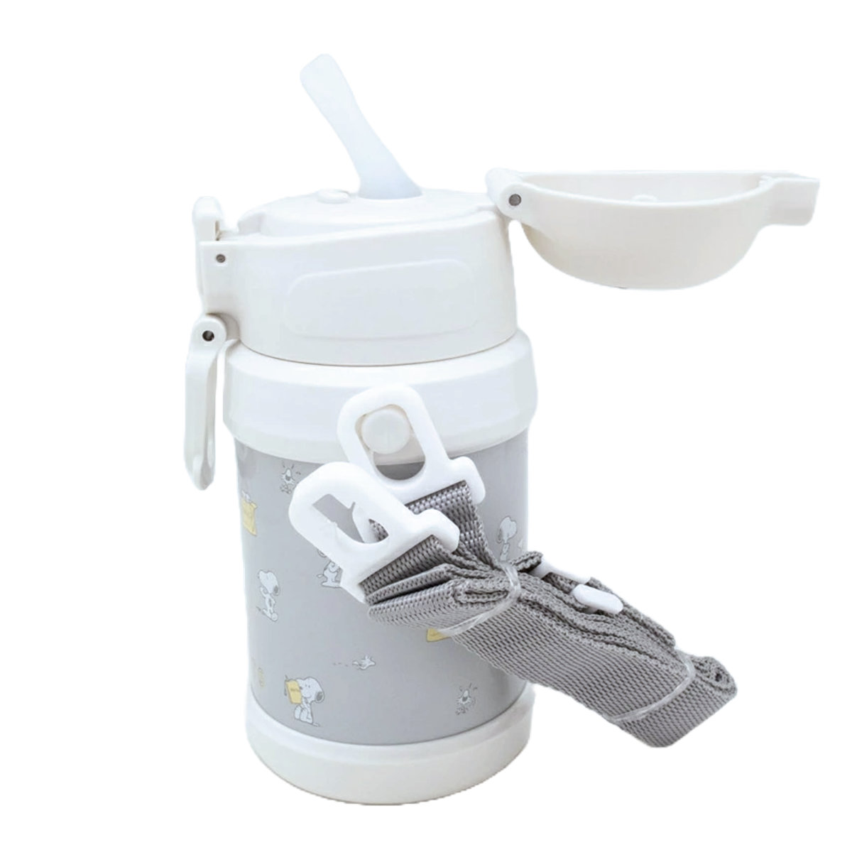 水筒450ml スヌーピー ストロー付ステンレスボトル （ SNOOPY ストローボトル ステンレス 保冷 子供 大人 ストロー付き ワンタッチ ストロー マグボトル 保冷専用 すいとう マイボトル キッズ こども ）【39ショップ】 interior-palette-10185532 インテリアパレット サンプル画像3