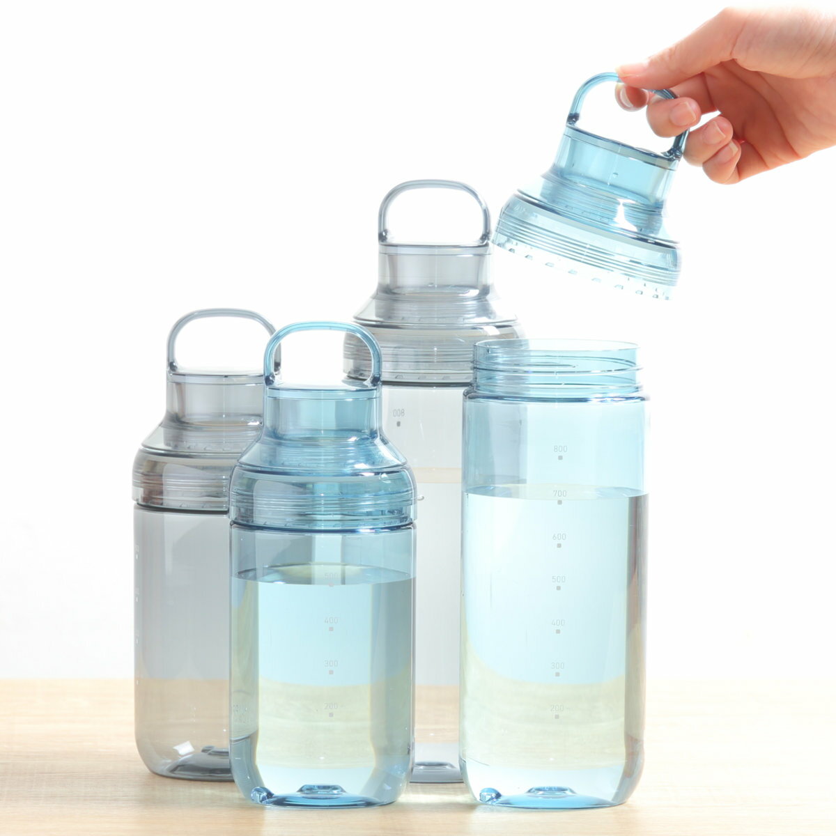 LIPPY ウォーターボトル 700ml 1L 水筒 ( 直飲み クリアボトル マグボトル スポーツボトル 常温 大容量 日本製 マグ ボトル クリア ハンドル...