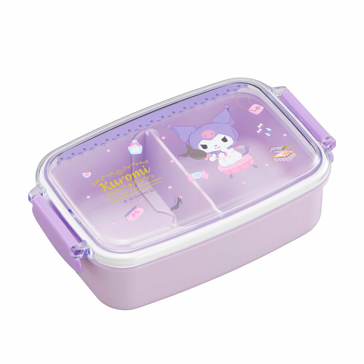 One Tier - 弁当箱 500ml ランチボックス 仕切付 クロミ （ お弁当箱 レンジ対応 食洗機対応 1段 角型 子供 日本製 電子レンジ対応 キッズ 仕切り付 弁当 お弁当 幼稚園 保育園 ）【39ショップ】
