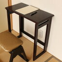 テーブル 折りたたみ 幅60cm パタパタ便利机ハイ ( 仏壇 仏具 供養台 机 つくえ 天然木 桐 コンパクト スリム収納 )【39ショップ】