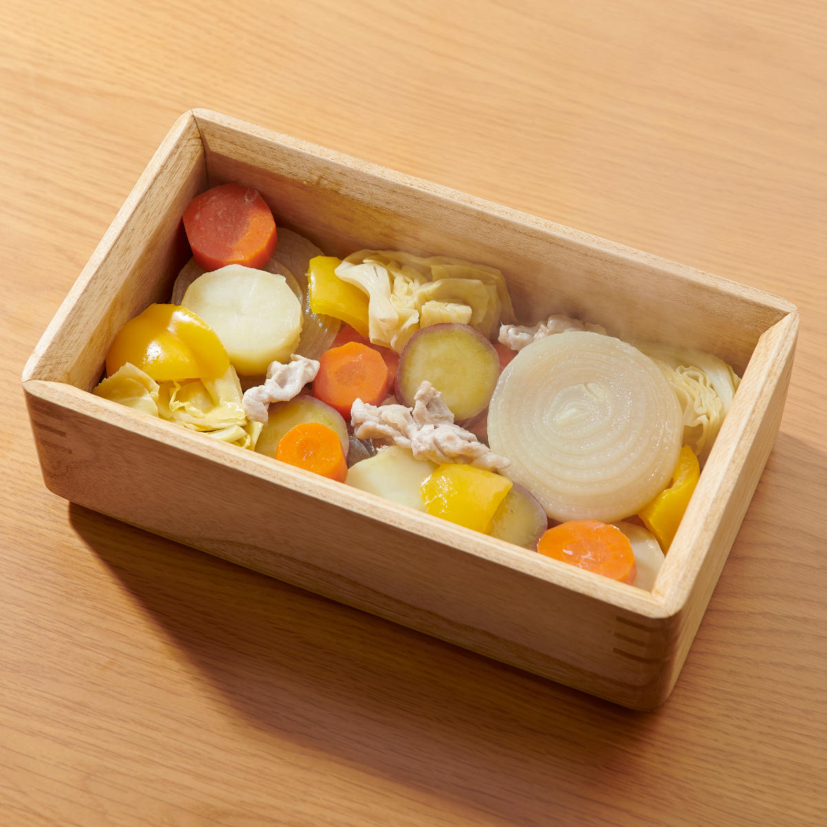 電子レンジ蒸し器 KIRISAI 木製 桐のレンジでむし鉢 日本製 （ むし鉢 蒸し器 電子レンジ対応 容器 レンジ調理 電子レンジ調理器具 時短 野菜 桐 スノコ付き ヘルシー 火を使わない 料理 保存 キッチン 便利グッズ 高級 ）【39ショップ】 interior-palette-10178322 インテリアパレット サンプル画像2