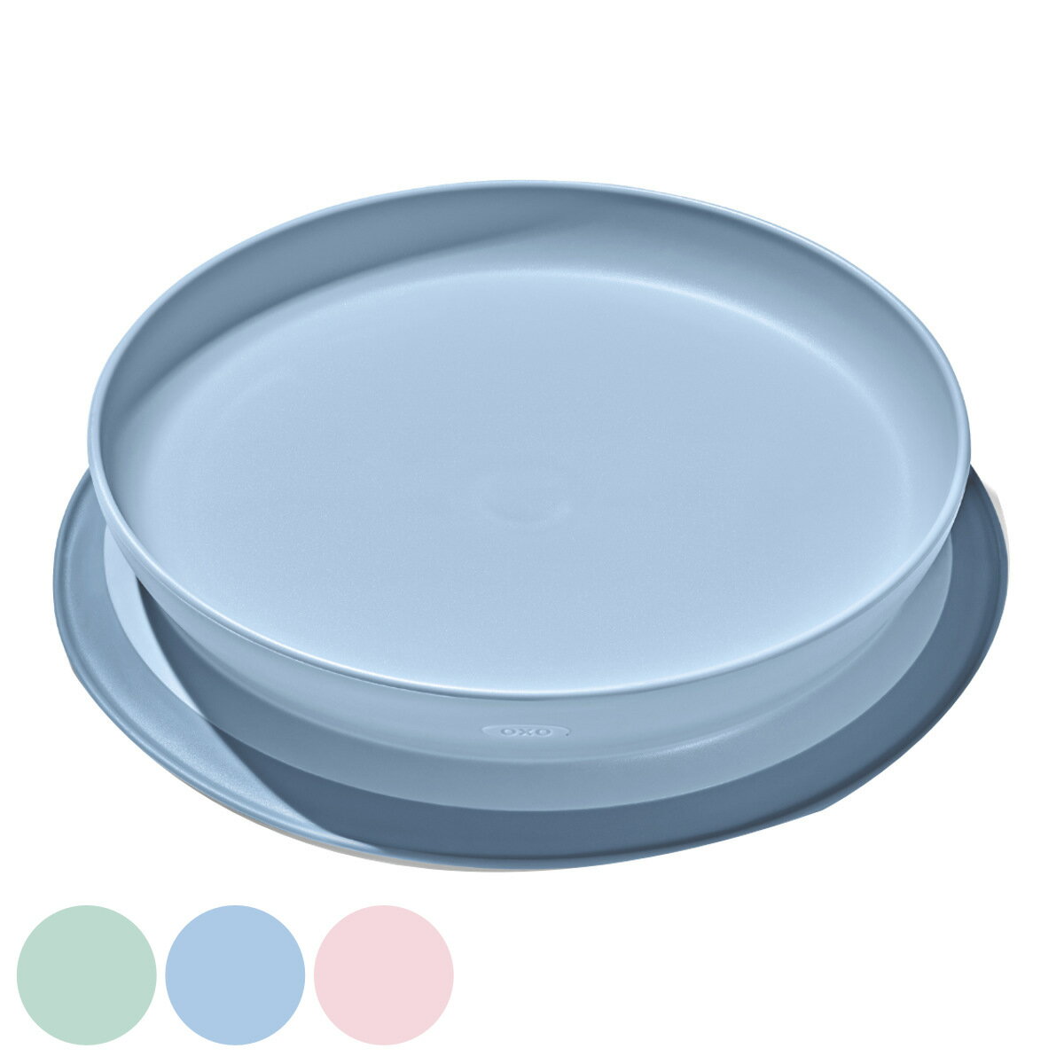 OXO Tot ランチプレート 吸盤付き シンプル プレート ベビー ( オクソー ベビー食器 食洗機対応 お皿 吸盤 ズレない 食べやすい 赤ちゃん 出産祝い...