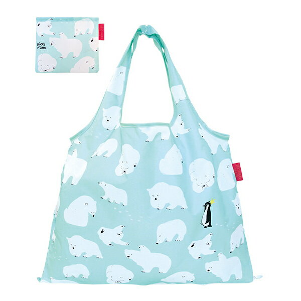 エコバッグ 2way Shopping Bag しろくまワールド デザイナーズ （ ショッピングバッグ 買い物バッグ マイバッグ エコバック 折りたたみ コンパクト 大容量 マチ広 レジ袋 コンビニ マチ有り マシ無し 軽量 おしゃれ かわいい ） 