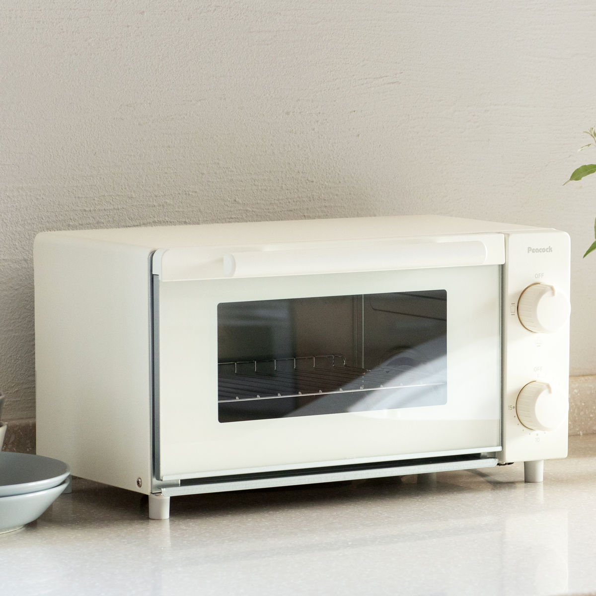 オーブントースター トースター 2枚焼き 焼き加減調整網付き （ コンパクト 小型 食パン 2枚 ホ ...