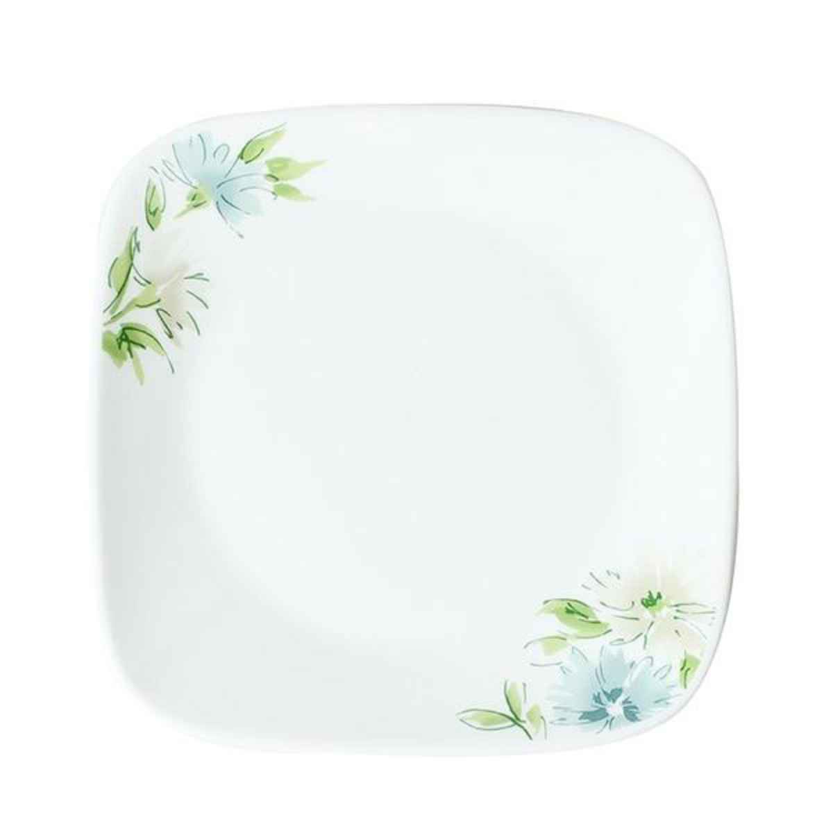 プレート 16.5cm スクエア コレール CORELLE フェアリーフローラ （ 食洗機対応 電子レンジ対応 オーブン対応 お皿 白 中皿 取り皿 耐熱 白い食器 平皿 角皿 ケーキ皿 取皿 デザート皿 花柄 洋食器 おしゃれ ）【39ショップ】