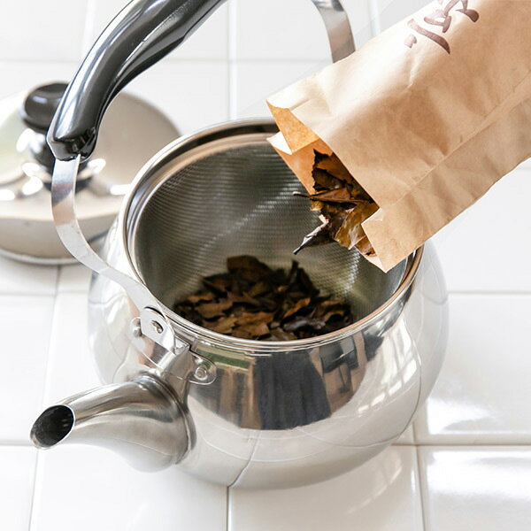 やかん ステンレス IH対応 4L （適正容量：2.8L） オルティ 広口ケットル 茶こしアミ付 麦茶 煮出し （ ガス火対応 ヤカン ケトル ステンレスケトル 茶漉し 茶こし 湯沸かし 湯沸し ティーポット 薬缶 ケットル ）【39ショップ】