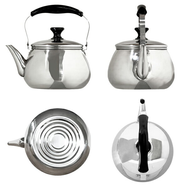 やかん ステンレス IH対応 5L （適正容量：3.7L） オルティ 広口ケットル 茶こしアミ付 麦茶 煮出し （ ガス火対応 ヤカン ケトル ステンレスケトル 茶漉し 茶こし 湯沸かし 湯沸し ティーポット 薬缶 ケットル ）【39ショップ】