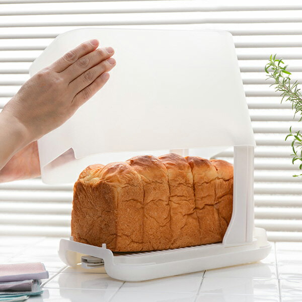 パンスライサー ケース付き IN CUBE ブレッドケース カットガイド パン切り包丁 （ パン切りガイド 食パンカッター 食パンスライサー ケース 保存 容器 スライス 4枚切り 5枚切り 6枚切り 8枚切り 厚み調節 ホームベーカリー ） 【39ショップ】