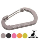 カラビナ キーホルダー アウトドア フラットDカラビナ Mサイズ アルミアクセサリー キャプテンスタッグ CAPTAIN STAG ( Dリング D型カラビナ ...