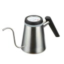ドリップポット 600ml 温度計付き ロック適オン ステンレス ( コーヒーポット コーヒーケトル 温度計 細口 コーヒー やかん ハンドドリップ ドリップコ...