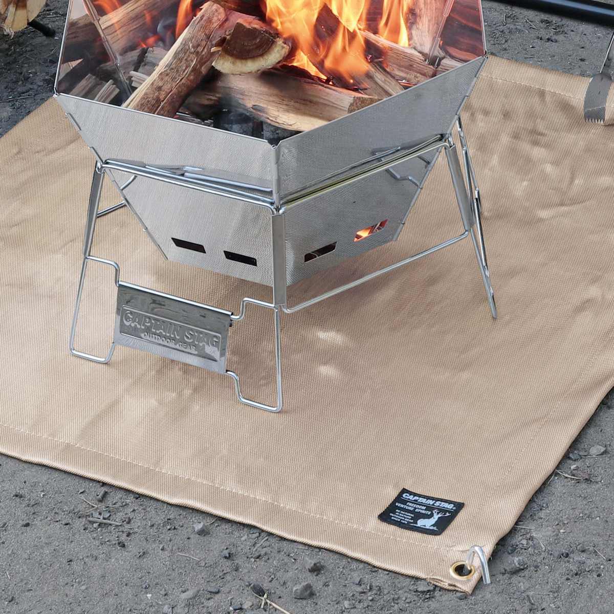 ʲ�Х����� 80��80cm ����ץƥ󥹥��å� �� CAPTAIN STAG ʲ�����楷���� ʲ������ ������ �ݸ���� �ޥå� ʲ���Х����� �Ѳ� ��Ǯ ������ ���������� BBQ �����ȥɥ� �� ��39����åס�