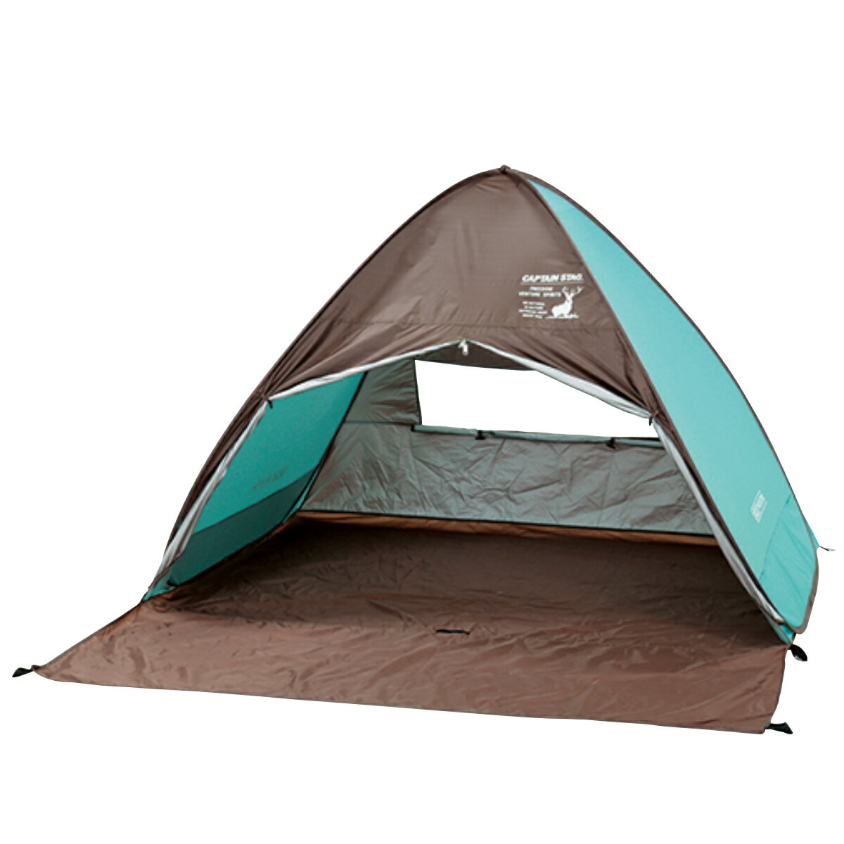 ポップアップテント フルクローズ CSシャルマン キャプテンスタッグ （ 送料無料 CAPTAIN STAG テント UVカット バッグ付き アウトドア ポップアップ 海水浴 プール シェルター 紫外線カット ビーチテント 日除けテント おしゃれ ） 【39ショップ】