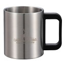 マグカップ 350ml NEWフリーダム ダブルステンマグカップ キャプテンスタッグ ( CAPTAIN STAG コップ 持ち手付き マグ カップ 保温 保冷 ステンレス製 ステンレス アウトドア 食器 ホット アイス 広口 二重構造 おしゃれ ) 【39ショップ】