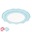 紙皿 アラモード WAVEペーパープレート 26cm 5枚入 ( 紙製プレート 使い捨て食器 紙食器 ペーパープレート アウトドア食器 使い捨て容器 ピクニック...