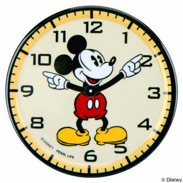 コースター ミッキーマウス 時計 メラミン樹脂製 キャラクター （ 大人ディズニー メラミン製 キッチン雑貨 キッチン用品 ミッキー ディズニー ） 【39ショップ】