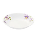 プレート 21.5cm 深皿 コレール CORELLE バイオレットミスト ( 食洗機対応 電子レンジ対応 オーブン対応 耐熱 お皿 深い 白 中皿 取り皿 花柄 ラウンド 丸 軽い 割れにくい 白い食器 丸皿 パスタ カレー 煮込み料理 洋食器 )【39ショップ】
