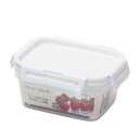 保存容器 600ml スリー・スマイル ロック式 長方形 L 2個組 ( 密閉 プラスチック 日本製 食洗機対応 電子レンジ対応 冷凍 プラスチック容器 Thr...