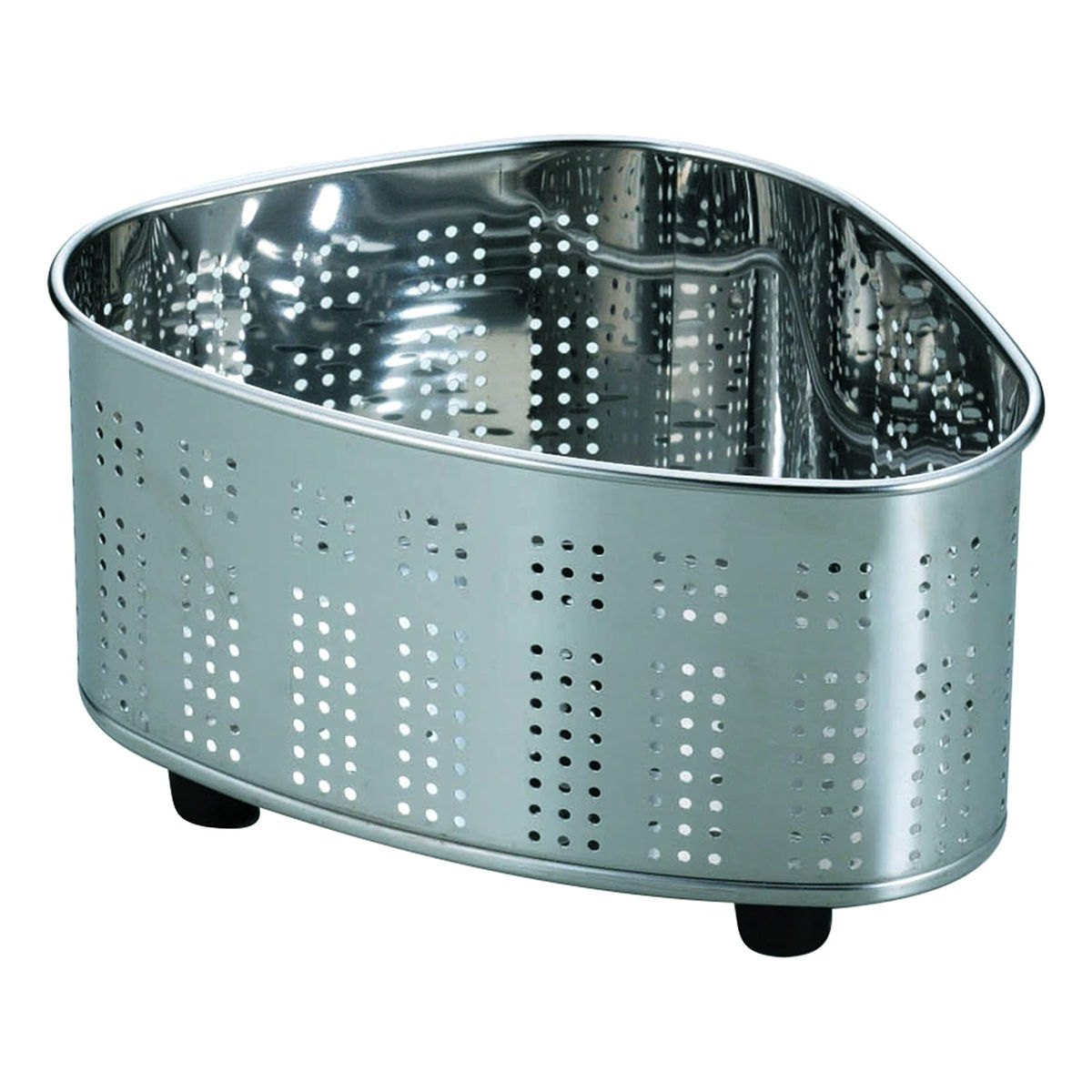 三角コーナー アットアクア 抗菌ステンレス製ミニ三角コーナー ゴム足付き ( ステンレス 抗菌 日本製 脚付き 生ゴミ入れ ダストボックス シンクポケット 流し...