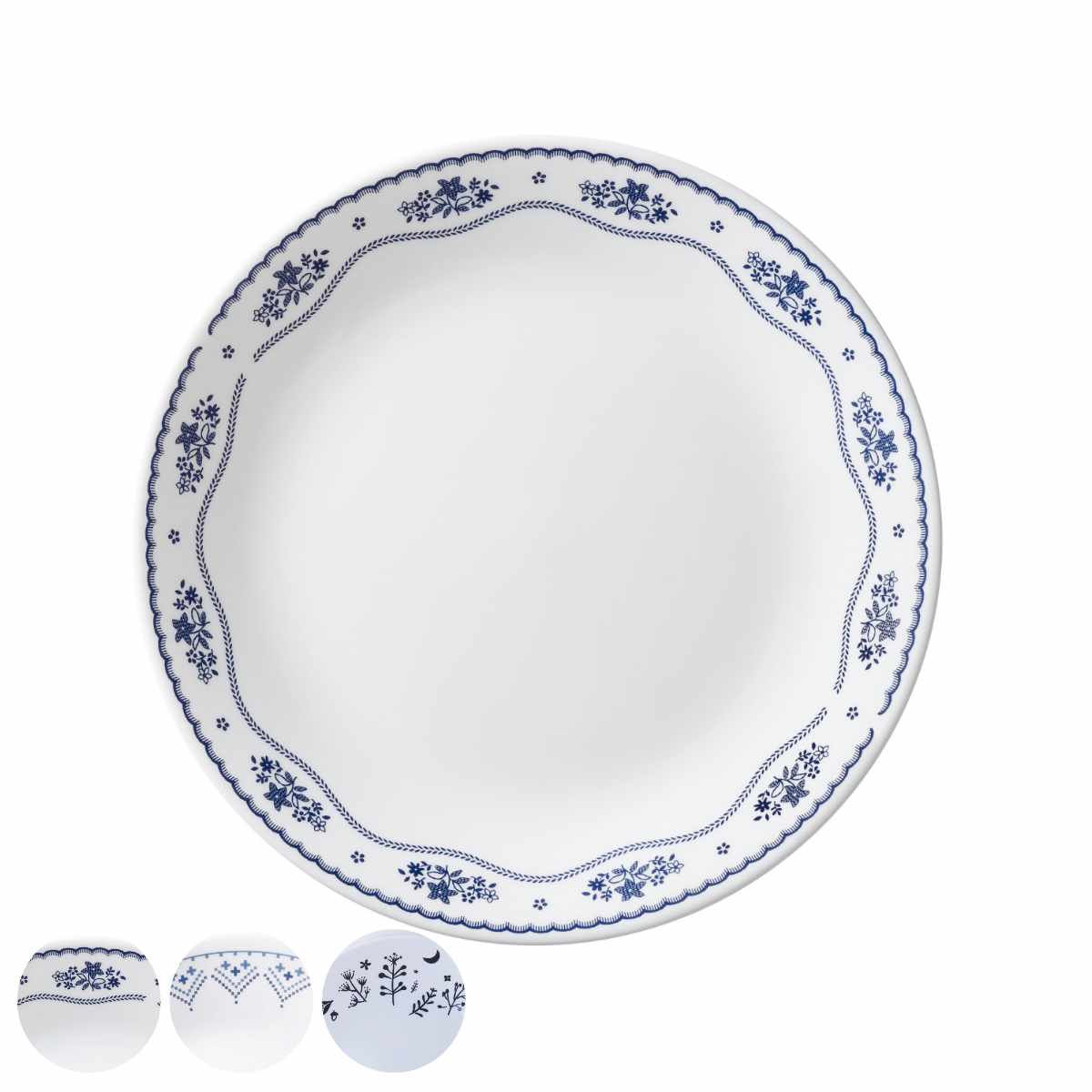 プレート 21.5cm CORELLE コレール 強化ガラス 同柄5枚セット （ 食洗機対応 電子レンジ対応 オーブン対応 中皿 カレー皿 パスタ皿 汚れ 落ちやすい 丈夫 メイン料理 おかず カレー パスタ オムライス おしゃれ 上品 ）【39ショップ】
