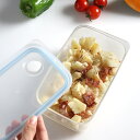 保存容器 1L Easy Clean 深型密閉保存容器 M ( 日本製 食洗機対応 電子レンジ対応 プラスチック 四角 角型 密閉容器 密閉 保存 容器 1000ml 食品保存容器 作り置き 常備菜 食品保存 おかず スタッキング 積み重ね 空気弁 深型 )【39ショップ】