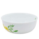 【先着】最大400円OFFクーポン有！ ボウル 16cm CORELLE ノーブルイエロー 強化ガラス （ コレール 食洗機対応 電子レンジ対応 オーブン対応 耐熱 皿 深鉢 丼 食器 お皿 深皿 中鉢 丼鉢 丸 マルチボウル 小皿 取り皿 洋食器 花 柄 割れにくい 白 ）【39ショップ】