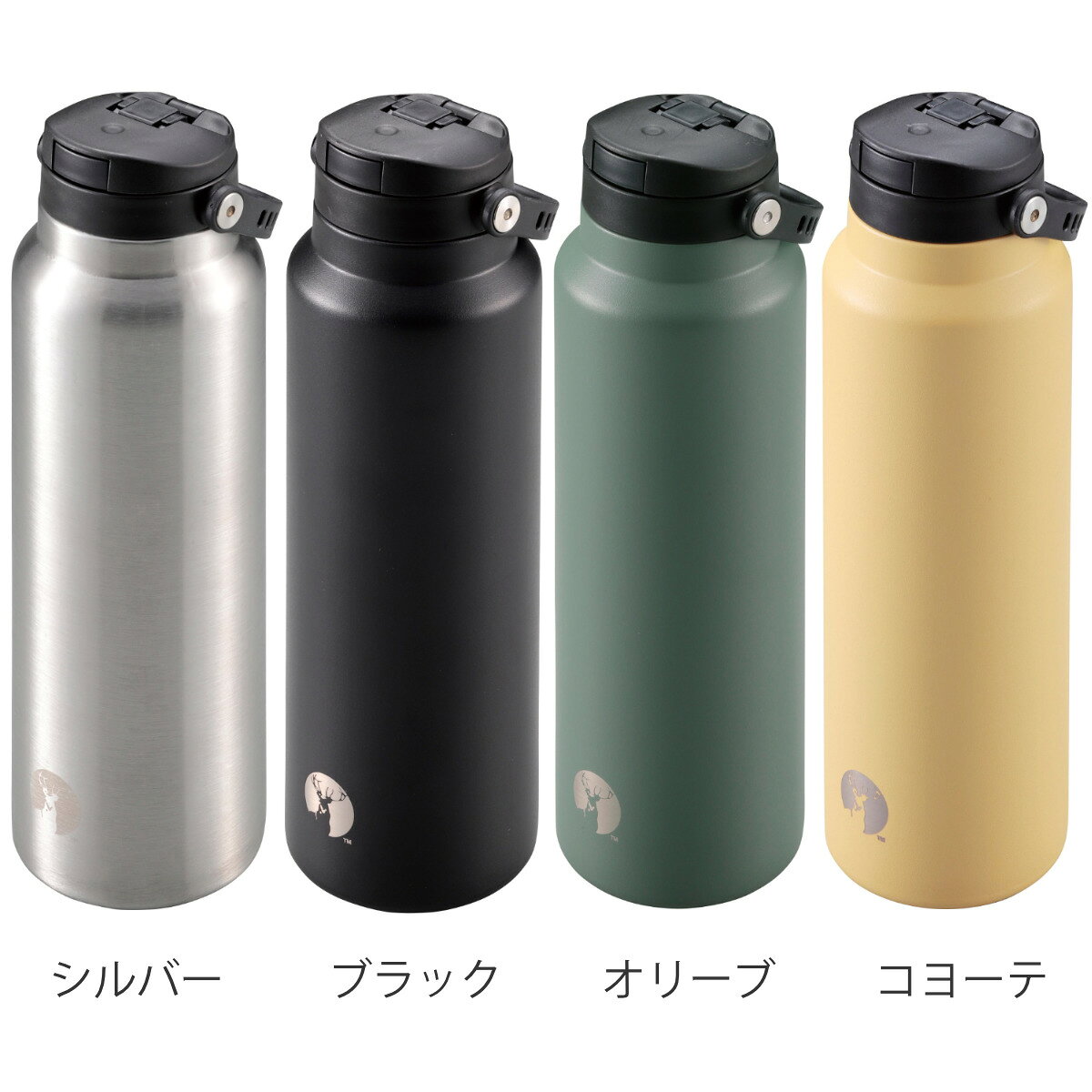 水筒 600ml HDボトル ワンタッチ 取っ手付き キャプテンスタッグ （ CAPTAIN STAG ...