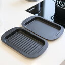 天ぷらバット 2枚セット チーノ シリコン加工 ( 角バット 調理バット 揚げ物バット 油切り 2枚組 セット 鉄製 角トレイ 角トレー キッチンバット 下ごしらえ )【39ショップ】