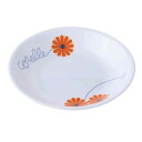 プレート 21.5cm CORELLE コレール オレンジマーガレット 強化ガラス 5枚セット ( 食洗機対応 電子レンジ対応 オーブン対応 耐熱 皿 お皿 中皿 軽い 割れにくい 深皿 白い食器 丸 メイン料理 カレー パスタ 洋食器 白 おしゃれ )【39ショップ】
