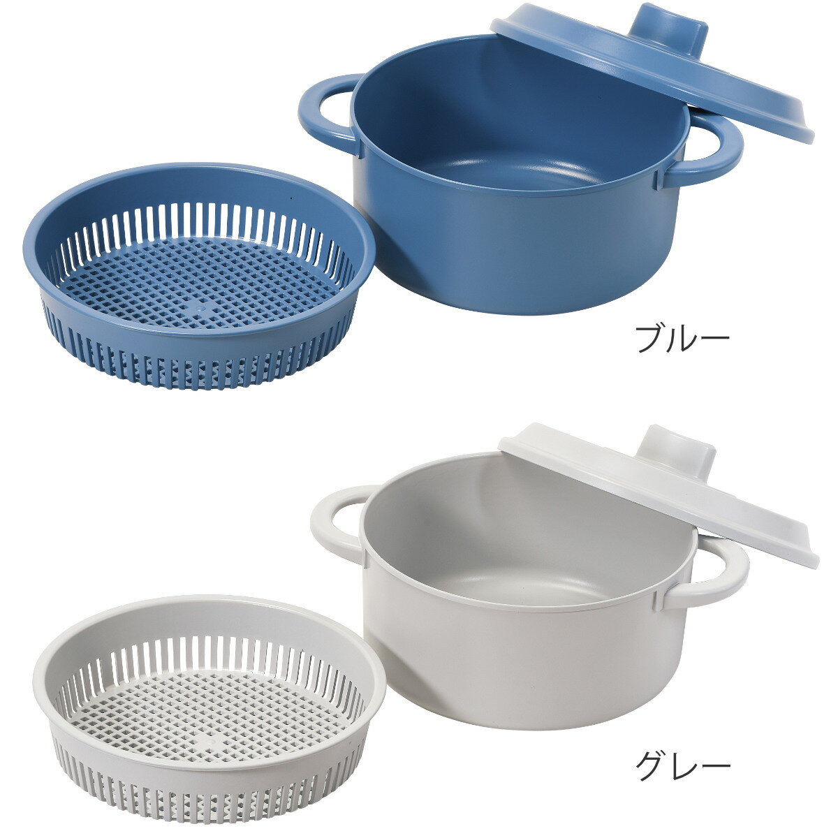 電子レンジ調理器 ザル付き レシピ付き 電子レ...の紹介画像2