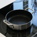 両手鍋 18cm IH対応 オーブンにも使える卓上鍋 ( ガス火対応 オール熱源対応 オーブン対応 卓上鍋 両手なべ 鍋 ふっ素加工 軽い フッ素加工 フッ素コ...