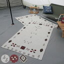 レジャーシート インドシグネチャーラグ 100×180cm キャプテンスタッグ ( CAPTAIN STAG ピクニックシート マルチクロス 大判 長方形 薄手...