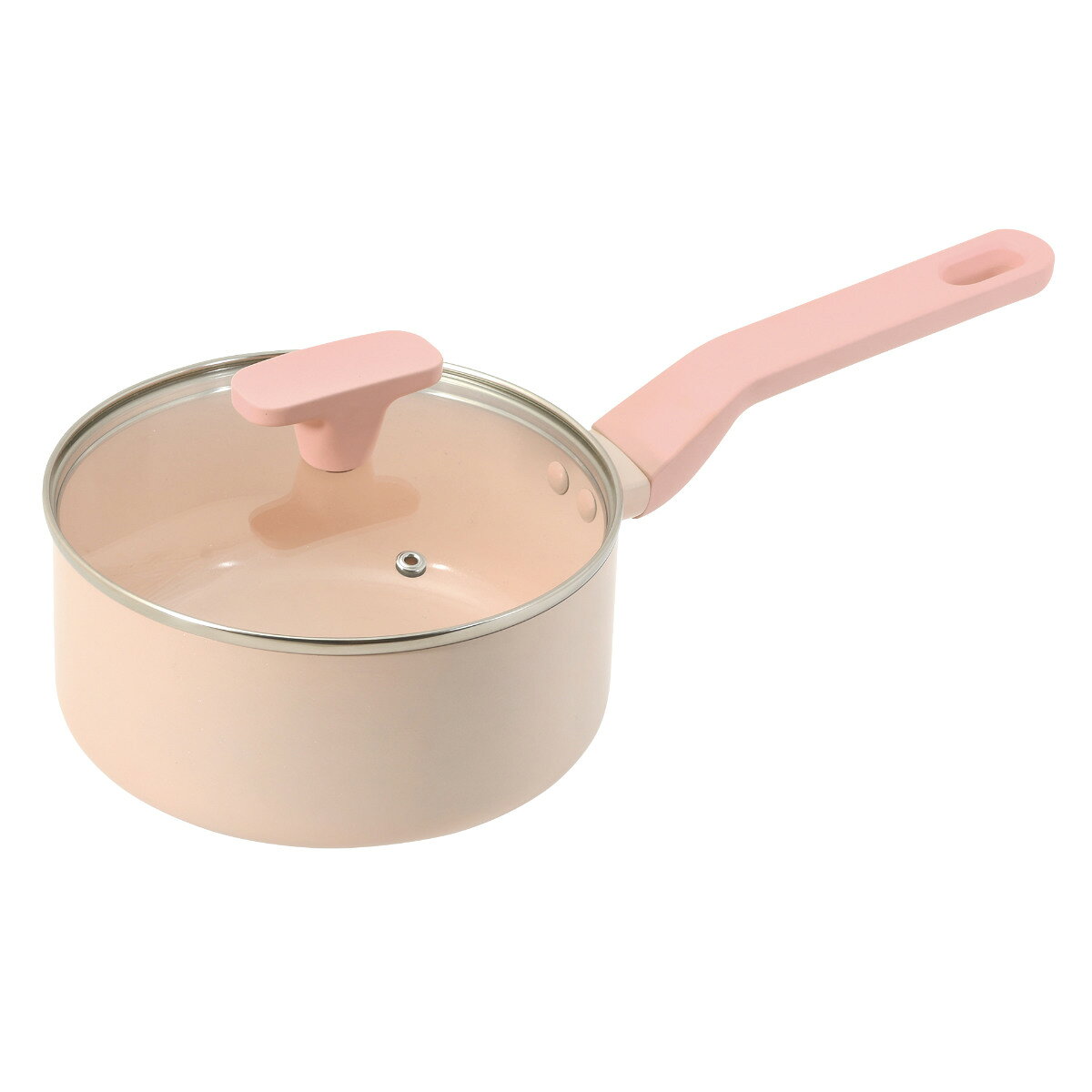 片手鍋 18cm IH対応 ROSA ふっ素加工 （ ガス火対応 オール熱源対応 なべ お鍋 片...