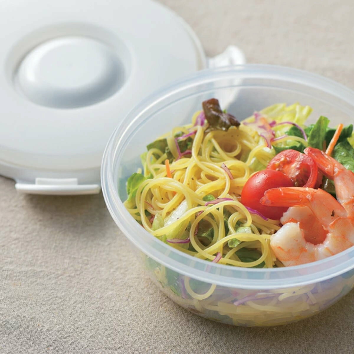 お弁当箱 1段 アクティア 保冷剤付フードボックス 丸型 460ml （ 弁当箱 ランチボ...