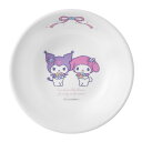 ボウル 13.5cm CORELLE コレールマイメロディ&クロミ 小 ( 強化ガラス 電子レンジ対応 食洗機対応 オーブン対応 皿 お皿 器 軽い 割れにくい おしゃれ かわいい キャラクター サラダボウル ヨーグルト 朝食 前菜 耐久性 丈夫 )【39ショップ】