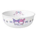 ボウル 14.5cm CORELLE コレールマイメロディ&クロミ ( 強化ガラス 電子レンジ対応 食洗機対応 オーブン対応 皿 お皿 器 軽い 割れにくい おしゃれ かわいい キャラクター サラダボウル ヨーグルト 朝食 前菜 耐久性 丈夫 )【39ショップ】