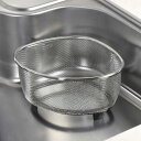 三角コーナー ベーシスライン ステンレス製 三角コーナーザル ( 生ゴミ入れ シンクポケット ゴミかご 流し台ゴミ箱 生ゴミ受け コーナーダストポケット シンク...