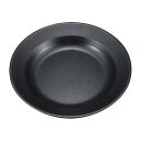 アウトドア用品 ブルーブラックコート 丸型 カレー皿 ふっ素樹脂加工 ( キャプテンスタッグ キャンプ用品 食器 CAPTAIN STAG 大皿 キッチンツール...