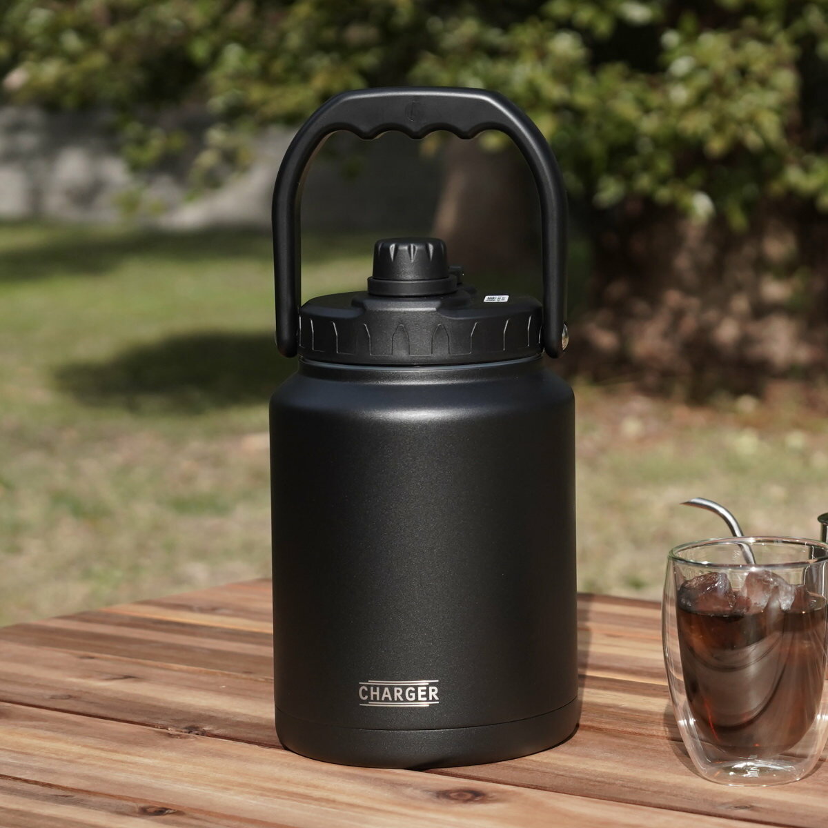 水筒 2.2L チャージャー アイスコンテナジャグ2200 保冷 ( 大容量 直飲み 2リットル スポーツ 保冷専用 スポーツジャグ スポーツボトル ダイレクト...