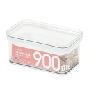 保存容器 900ml 上から中身が見える システム キャニスター ( キッチン収納 フードコンテナ 調味料入れ ストッカー 密閉 透明 プラスチック 日本製 フードケース スタッキング おしゃれ クリア 中が見える 冷蔵庫収納 0.9L )【39ショップ】