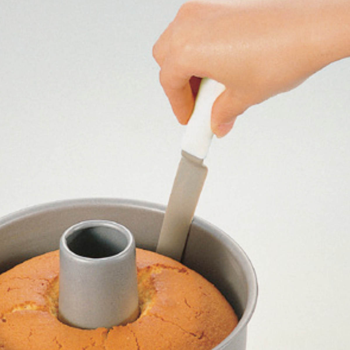 ナイフ シフォンケーキナイフ メイキングスイーツ （ 日本製 ヘラ 製菓道具 お菓子作り 手作り 手づくり スパチュラ ケーキスパチュラ 製菓用 ケーキ作り 取り出しやすい シフォンケーキ ）【39ショップ】