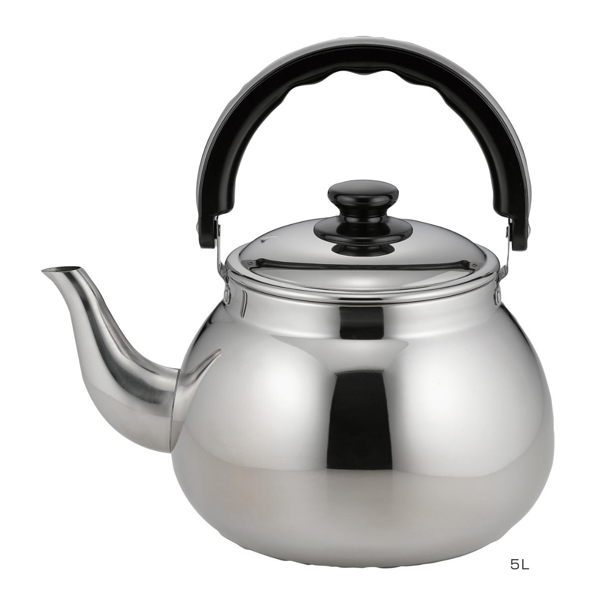 ヤカン ケトル 5L 7L 9L IH対応 ステンレス製 ヴァーシャス （ ガス火対応 やかん 湯沸かし 湯沸し ポット 5リットル 7リットル 9リットル ステンレスケトル 調理器具 キッチン用品 おしゃれ シンプル 大容量 たっぷり ）【39ショップ】 interior-palette-10211451 インテリアパレット サンプル画像3