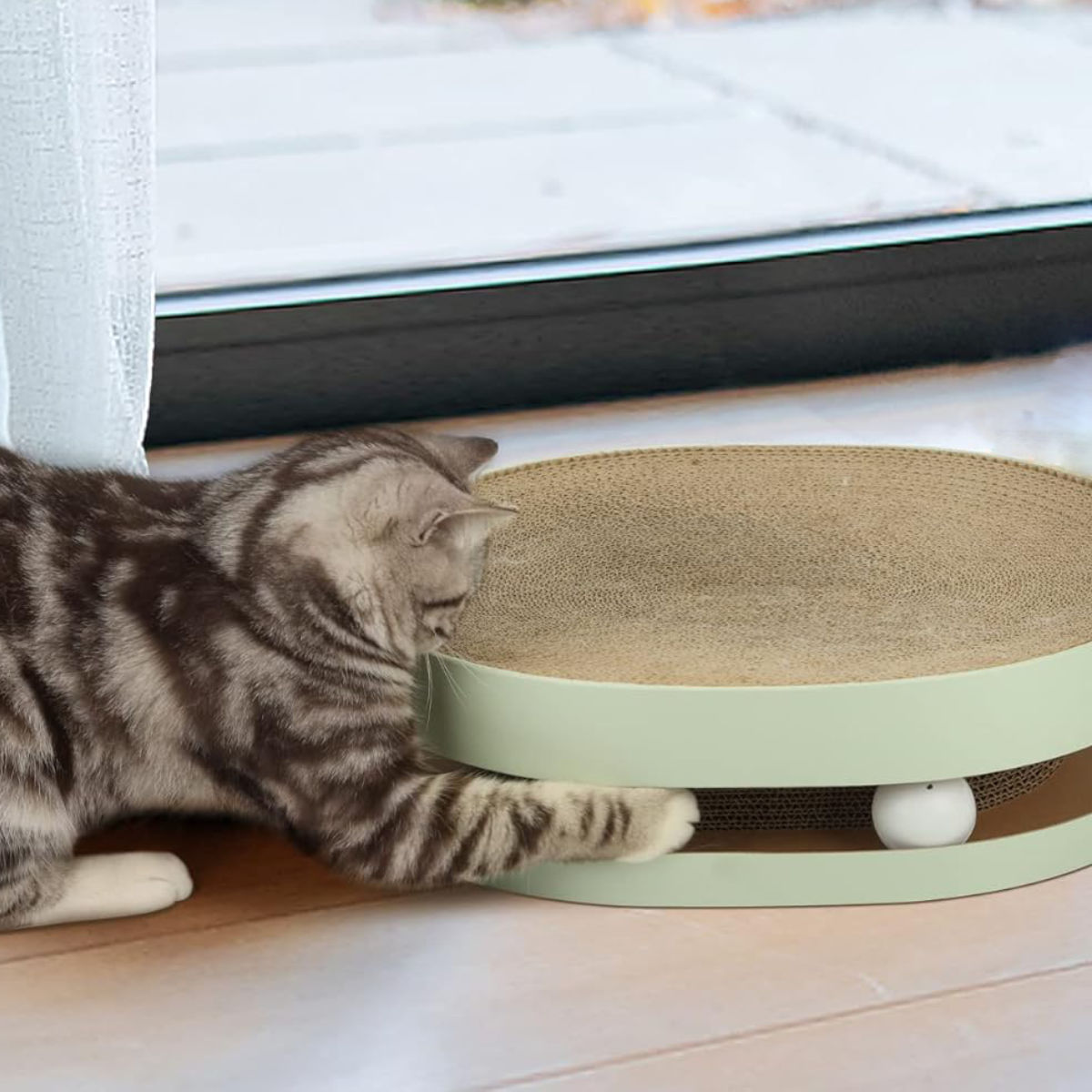 爪とぎ 無限大ボウル 猫 段ボール ( 爪研ぎ つめとぎ 猫用 ダンボール おもちゃ ボール ストレス解消 遊び かわいい 爪磨き ガリガリ 長持ち ソファ ね...