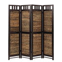 衝立 スクリーン 4連 アジアン家具 Banana Leaf 高さ160cm ( ついたて パーテーション パーティション アジアン バナナリーフ アジアンリゾート リゾート風 南国リゾート風 南国テイスト 間仕切り つい立て 間仕切 )【39ショップ】|詳細画像