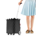 ショッピングカート ライゼンタール CARRYCRUISER RHOMBUS BLACK ( 40L 買い物カート 頑丈 大容量 ブラック 2輪 黒 キャリーカート 伸縮ハンドル ショルダーベルト アウトドア おしゃれ )【39ショップ】(4)
