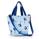 【アウトレット】ハンドバッグ reisenthel SHOPPER XS LEAVES BLUE ( トートバッグ エコバッグ バッグ 肩掛け レディース ライ...