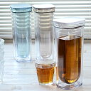 ピッチャー 冷水筒 1L ダブルウォールカラフェ プラスチック製 ( 食洗機対応 プラスチック 水差し 麦茶ポット 水さし 冷水ポット ダブルウォール 二重構造...