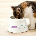 フードボウル こぼれにくい 脚付キャットディッシュ S ( リッチェル ペットボウル 脚付き 高さがある 猫 成猫用 ペット用 餌皿 エサ皿 食べやすい ペット用食器 えさ入れ 猫用 滑り止め付き ペット用品 )【39ショップ】